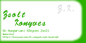 zsolt konyves business card